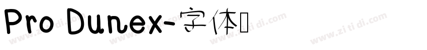 Pro Dunex字体转换